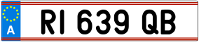 Trailer License Plate